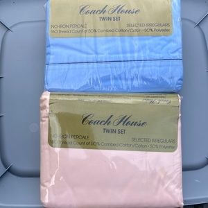 2 Brand New Twin Sheet Sets by Coach House